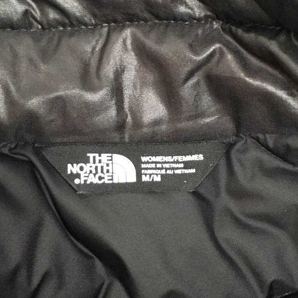 North Face Pink Ribbon Black Puffer Vest Med - Picture 7 of 7